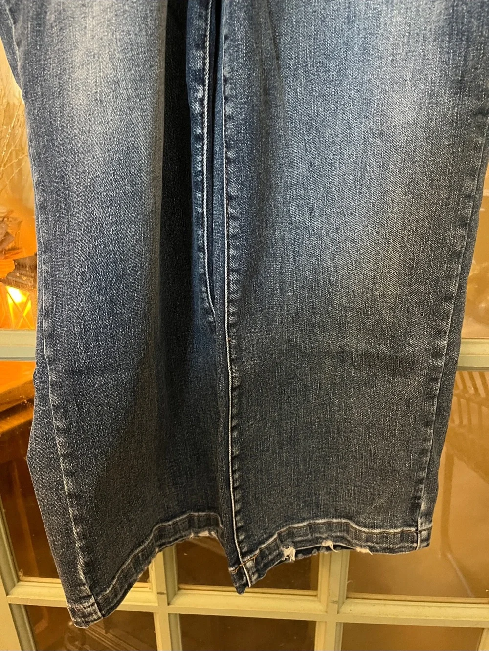 Judy Blue Dark Indigo cropped wide leg jeans